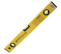 Bazzaree 18" Spirit Level (450mm) - Yellow & Black with 3 Bubble Vials - High Accuracy ±1.0mm/m - Durable Aluminium & Plastic Construction - Manual Construction & DIY Tool