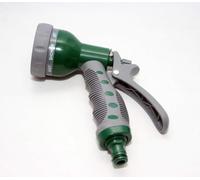 Bazzaree Comfort Grip 8 Function Garden Hose Spray Gun - Adjustable Dial Style Nozzle for Mist, Shower, Jet, Cone & More - Fits Standard Hozelock Connectors - Ergonomic Watering Tool