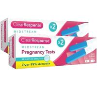 Bazzaree Pack of 4 Pregnancy Test Kits - 99% Accurate Early Detection Home Test - Fast Results in 1 Minute, Easy Midstream Design - Pain-Free, Discreet & Reliable for Early Family Planning