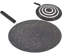 Bazzaree Prima HOUSEWARES 26cm Non-Stick Concave Tawa Pan, Stainless Steel, Silver - Ideal for Chapattis, Pancakes, Indian Cooking, Gas & Electric Hob Compatible, Stay Cool Handle