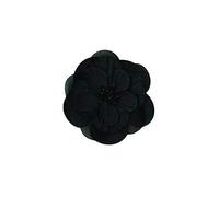Bazzill Basics Paper 3-inch Organza Flower, Pack of 2, Black