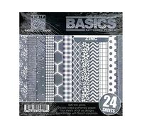 Bazzill Basics Paper 6 x 6-inch MP Zinc Paper, Pack of 24,