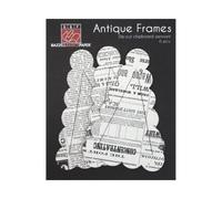 Bazzill Basics Paper Antique Chipboard Pennant Newsprint Frame