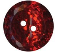 Bazzill Basics Paper Candy Apple Modern Buttons, Pack of 10, Red