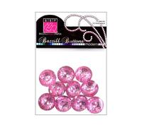 Bazzill Basics Paper Petunia Modern Buttons, Pack of 10, Pink