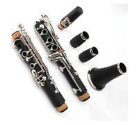 Bb 17-key Professional Clarinet Nickel-plated Natural Hard Rubber Body Material Clarinet Musical Instruments