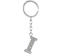 BB Accessories Diamante Alphabet Letter Keyring - I