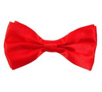BB Accessories Satin Bow Tie - Plain Red