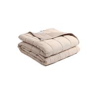BB BLINBLIN Cooling Weighted Blanket Heavy Blanket, Calm and Sleep, Premium Soft and Comfortable Material and Glass Beads (Mocha,80''x87'' 20lbs),Two Persons(90~160lb) Sharing Use on Queen/King Bed