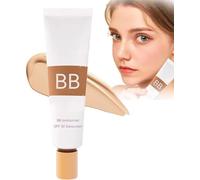 BB Blur Tinted Moisturizer Spf 30, BB Cream Tinted Moisturizer, Instantly Hydrates and Smooths Skin, Full Coverage, Oil-Free & Light, Matte Moisturizer with Brush (1 Pcs)