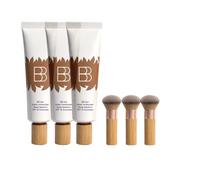 BB Blur Tinted Moisturizer, SPF 30 Sunscreen, BB Cream Tint Primer with Brush, Moisturising Lotion for Women, Waterproof, Long Lasting Base Makeup, Hydrate & Smooth Skin Foundation, Broad Spectrum