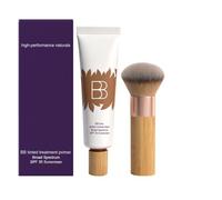 BB Blur Tinted Moisturizer, SPF 30 Sunscreen, BB Cream Tint Primer with Brush, Moisturising Lotion for Women, Waterproof, Long Lasting Base Makeup, Hydrate & Smooth Skin Foundation, Broad Spectrum