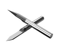 BB Carbide Engraving Bits Coated Graphic Word Carving Router Milling Cutter CNC for Metal Steel Acrylic Plastic 3.175 4 6mm 1pc(0.2mm,45 Degree,D 3.175mm)