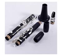 BB Clarinet 18 Keys ABS Tube Body Silver-plated Keys Beginner Clarinet