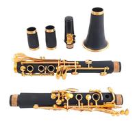 Bb Clarinet Lacquer Gold 17 Keys Sib Klarnet Clarinete E111
