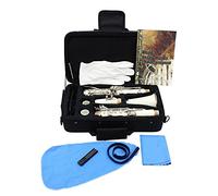 Bb Clarinet With 17 Nickel-plated Keys, B-Flat Student Beginner Clarinet, Includes Case, Reeds And Clarinet Cleaning Kit, ABS Material