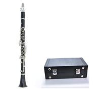 Bb Clarinete 18 Keys Nickel Key Silver Plated Clarinete Beginner Clarinet (Color : Bakelite)