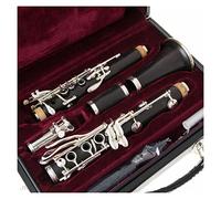 Bb Clarinets Ebony Wood Silver Plating Key Musical Instruments Case Mouthpiece Reeds Beginner Clarinet