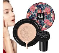 BB Cream Face - Makeup Foundation 15g, Air Cushion Creams Mushroom Puff, Game Changer Makeups Routine, Suitable All Skin Types | Non Greasy Formula For perfect Finish Hydrating Coverage Natural Look