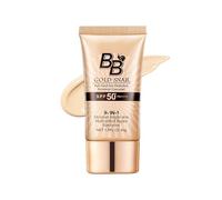 BB Cream Light SPF 50+Sunscreen,Hydrating Full-Coverage Foundation & Concealer,Tinted Moisturizer for Face Women,Brightening BB Cream Foundation,Snail Extracts Color Correcting Sunscreen