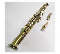 Bb Curved High-pitched Saxophone Antique Finish Hand Engraving Sax With Case Saxophone for Student