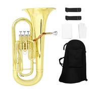 Bb Euphonium Brass Bb Flat Euphonium Brass Tube Body 3 Key Baritone Horn Musical Instrument Professional Performance