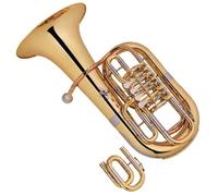 Bb Euphonium Set Gold Lacquer Rotary Euphonium 4 VALVE Tone C/Bb For Adult Beginners Professional Performance