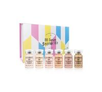 BB Facial Glow Foundation Serum Starter Kit Combined With Niacinamide and Peptides to Even Skin Tone Hydration Anti-Ageing Foundation Set, 12 Vials(0.27oz)