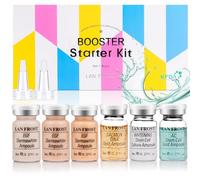 BB Facial Glow Starter Kit Hyaluronic Acid Serum Foundation Skincare Mix Kit 0.27 oz Hyaluronic Acid Ampoule and Essence Foundation 6 Bottles Glow Pigment Skincare Kit