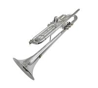 Bb Flat Small Trumpet Silver Plated Musical Instruments With Mouthpiece