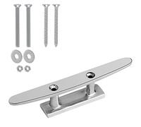 BB Hapeayou Boat Dock Cleats Stainless Steel Hooks with Screws for Tie Down Towels (6 inch (1pcs))