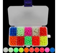 BB Hapeayou Fishing Beads Floating 5mm for Sea Saltwater/Freshwater Plastic Mixed Assortment 1000 Pcs