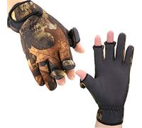 BB Hapeayou Fishing Gloves with 3 Fingerless Men Gloves Cover for Cycling/Outdoor Sports(1 Pair)