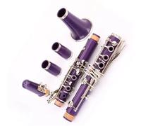 Bb Key 17 Keys Clarinet Purple Resin Body Surface Nickel Plated Instrument Suitable For Beginners Clarinet Musical Instruments