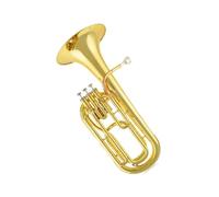 Bb Key Brass Gold Lacquer Body Stainless Steel Valves Euphonium Brass Instruments With Case Euphonium Kit
