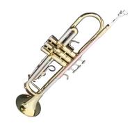Bb Keyed Gold Bronze Trumpet Instrument Professional Music Performance Master Level Beginner Trumpet