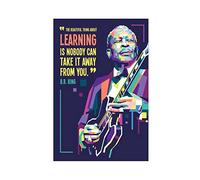 BB King Art Poster Classic Music Art Poster Classic Music 5 Canvas Poster Bedroom Decor Sports Landscape Office Room Decor Gift Unframe:16x24inch(40x60cm)