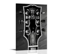 BB King Poster Blues Posters Canvas Print Aesthetic Wall Art Modern Home Decor for Bedroom Living Room12x18inch(30x45cm) Frame-style