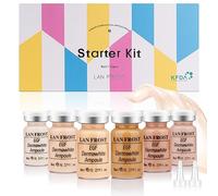 BB Pigment Glow Serum Starter Kit Hyaluronic Acid Essence Foundation Skin Care Kit 8 ml 10 Pieces Combined with Niacinamide and Peptides to Brighten Skin Tone Anti-Ageing Foundation 5-Colour Mix Pack