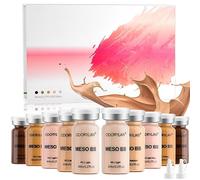 BB Pigment Glow Serum Starter Kit Hyaluronic Acid Essence Foundation Skin Care Kit 8 ml 10 Pieces Combined with Niacinamide and Peptides to Brighten Skin Tone Anti-Ageing Foundation 5-Colour Mix Pack