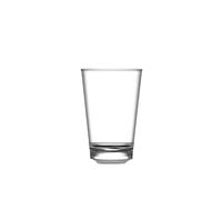 BB Plastics Econ Polystyrene Conical Tumblers 7.5oz / 210ml - Case of 48 | 21cl Reusable Plastic Glasses