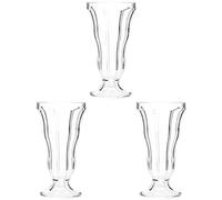 BB Plastics Elite Polycarbonate Sundae Dish 12oz / 340ml | Plastic Dessert Dish, Plastic Ice Cream Dish (Pack of 3)