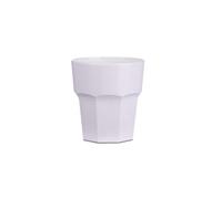 BB Plastics Elite Remedy Polycarbonate Rocks Tumblers White 9oz / 255ml, Pack of 4