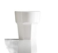 BB Plastics Set of 4 White Remedy Reusable Polycarbonate Rocks Tumbler 9oz / 255ml