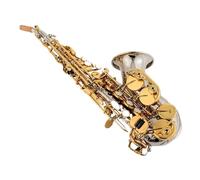 Bb Saxophone Saxophone Silver Plated A Golden Key Brass Professional Woodwind Instrument B Flat Sax