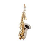Bb Saxophone Saxophone Silver Plated A Golden Key Brass Professional Woodwind Instrument B Flat Sax
