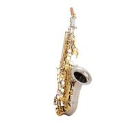 Bb Saxophone Saxophone Silver Plated A Golden Key Brass Professional Woodwind Instrument B Flat Sax