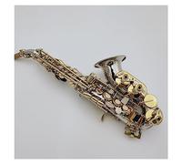 Bb Silvering Saxophone Brass Musical Instrument With Canvas Case And Mouthpiece Saxophone for Student