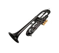 Bb Small Trumpet Black Nickel Gold Key Professional Music Instruments With Case