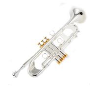 Bb Small Trumpet Silver Golden Key Professional Music Instruments With Case